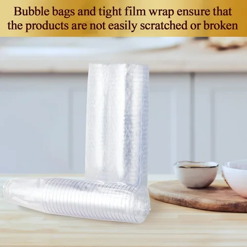 Miniatura 6 de Vplus Paquete de 150 vasos de plástico transparente reutilizables de 12 onzas, vasos desechables de plástico resistentes para fiestas, Navidad