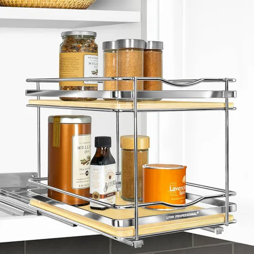 Miniatura 18 de LYNK PROFESSIONAL® Élite™ Organizador de especieros extraíble para el interior de armarios de cocina - 6-3/8 pulgadas de ancho - Cajón deslizante