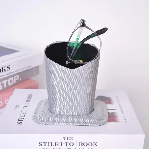 Miniatura 4 de Bleiou Paquete de 2 soportes para lentes, estuche protector para lentes, para escritorios o mesitas de noche