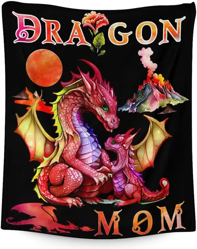 Miniatura 10 de Manta de dragón para niñas y niños, 30 x 40 pulgadas, tamaño regazo, franela suave, regalos para niños, mantas verdes lindas para regazo, oficina