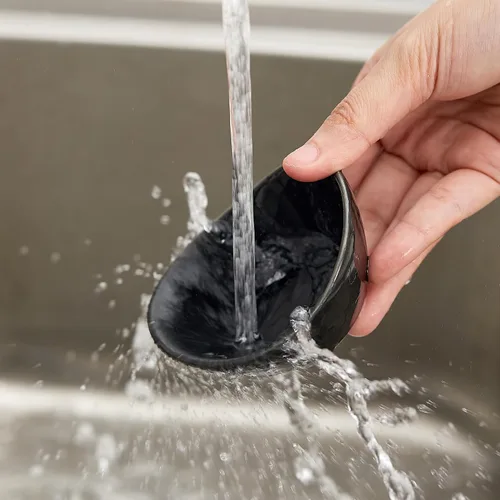 Miniatura 5 de Juego de accesorios de cerámica para embutidos de 6 tazas individuales de salsa de 1.5 onzas, platos de salsa de soja, platos de postre pequeños