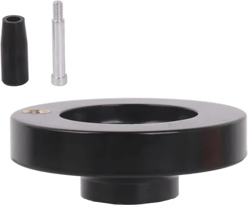 Miniatura 4 de Hand Wheel 63MM OD 8MM Mounting Hole Machine Key Fixing Bakelite Revolving Handle for Industrial Machinery