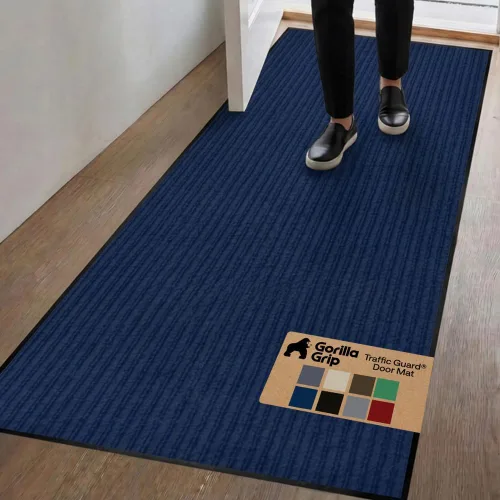 Miniatura 60 de GORILLA GRIP Tapete impermeable para puerta de protección de tráfico, tapetes de entrada resistentes, respaldo fuerte, alfombras comerciales