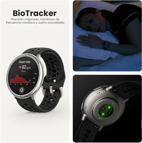 Miniatura 6 de Amazfit Active 2 Sport Smart Watch Fitness Tracker para Android y iPhone, 1.732 pulgadas, batería de 10 días, resistente al agua, mapas GPS, monitor