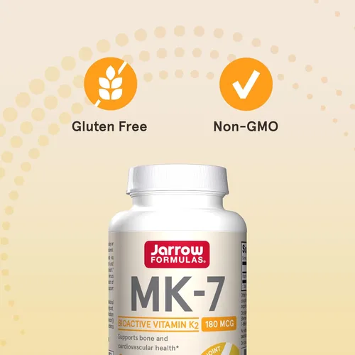 Miniatura 5 de Jarrow Formulas MK-7 180 mcg - Forma bioactiva de vitamina K2-30 porciones (cápsulas blandas) - para la salud ósea y cardiovascular - Suplemento