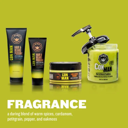 Miniatura 4 de GIBS Con Man Hair & Beard Pudding - Leave In Conditioner - Curl Definer - Moisturizer