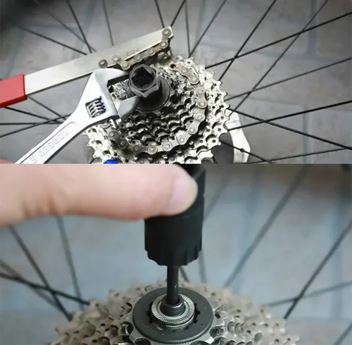 Miniatura 7 de QKURT Kit de herramientas de látigo de cadena de bicicleta con casete para cadenas de 7,8,9,10,11,12 velocidades