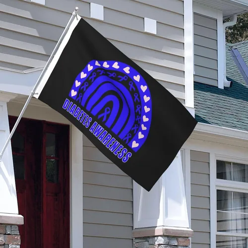 Miniatura 12 de Bandera de 3 x 5 pies para embarazo, concientización sobre la pérdida del bebé, arco iris, de doble cara, grande para pared, dormitorio, sala