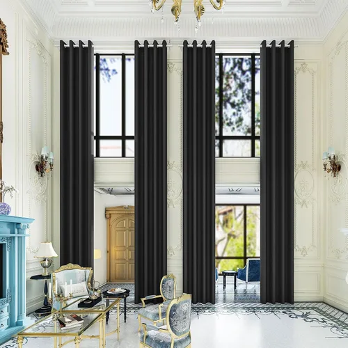 Miniatura 9 de Cortinas opacas para sala de estar y dormitorio, cortinas con aislamiento térmico para oscurecer la habitación, cortinas de techo alto, 72-240
