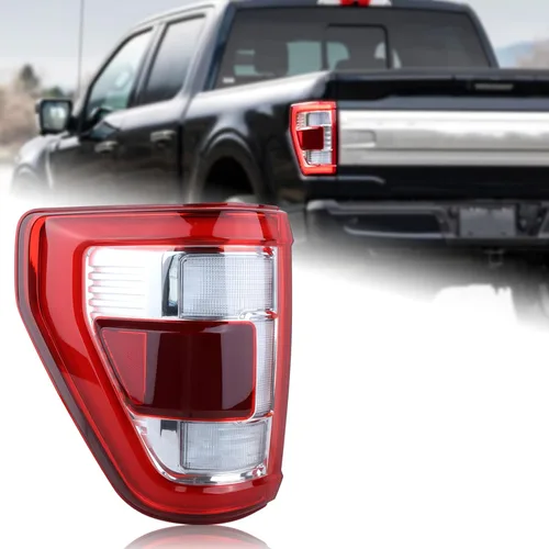 Conjunto de lámpara trasera LED con punto ciego (módulo no incluido) compatible con Ford F150 F-150 King Ranch/Lariat/Limited/Platinum 2021-2023,