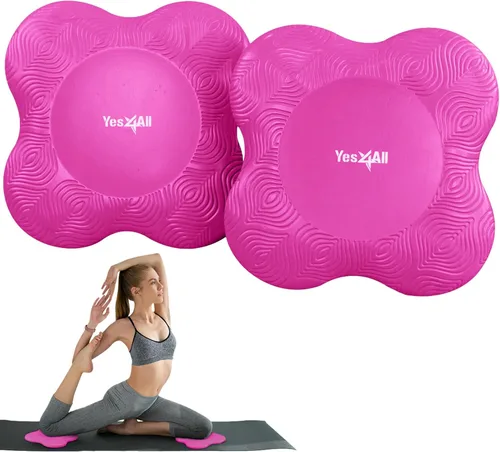 Miniatura 9 de Yes4All Yoga Knee Pads Pair, Thick Yoga Kneeling Pad for Pilates Exercise, Cushion Gear for Knees & Elbow with 13/16" Thickness B. Púrpura