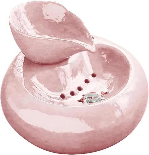 Miniatura 8 de REAGAR Fuente de agua de cerámica para gatos, dispensador automático de bebidas para mascotas, súper silencioso, para gatos, gatitos, perros, Negro