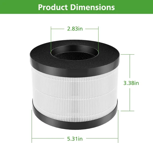 Miniatura 6 de Filtro AP01 solo compatible con el purificador de aire Himox AP01(H01), filtración de 3 etapas de alta eficiencia para filtro de repuesto Himox