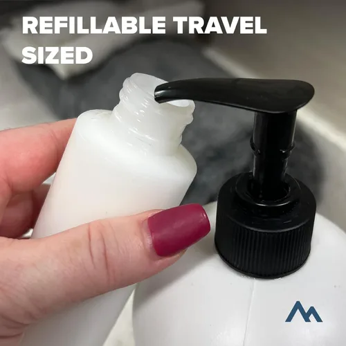 Miniatura 5 de Pinnacle Mercantile Botellas de plástico de 4 onzas con tapa abatible con tapa abatible, juego de 8 unidades vacías