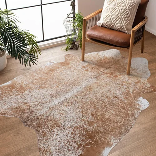 Miniatura 22 de Alfombra de Piel de Vaca Sintética Grande 8x10 pies – Alfombra de Área Suave Antideslizante de Piel de Vaca con Estampado Animal Occidental