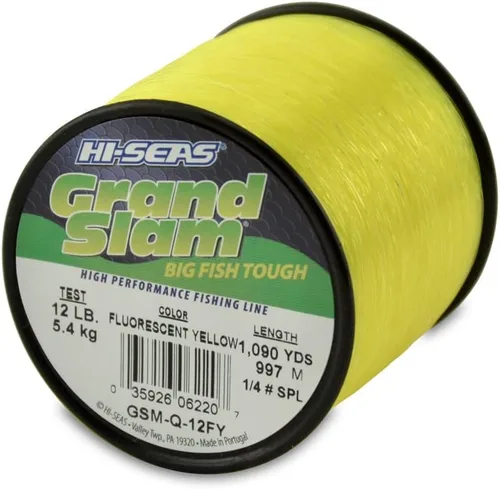 Miniatura 41 de HI-SEAS Línea de pesca de monofilamento Grand Slam - Fuerte y resistente a la abrasión en transparente, rosa, verde, azul humo, amarillo Azul ahumado