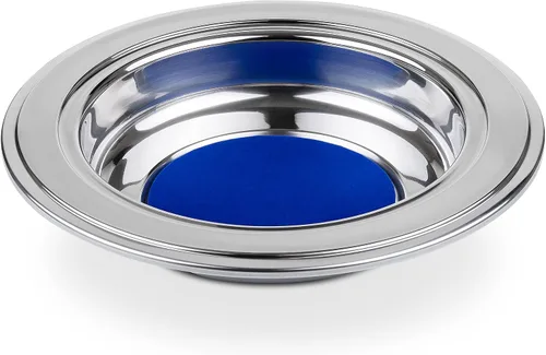 Miniatura 8 de Bandeja de pan - Bandejas de comunión premium plateadas para iglesias Juego de comunión de acero inoxidable, suministros