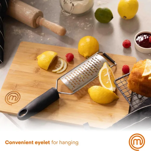 Miniatura 5 de MasterChef Rallador de Queso de Mano, Herramienta de Cocina para Triturar Alimentos para Rallar Parmesano, Ajo, Jengibre, etc., Rallador Zester