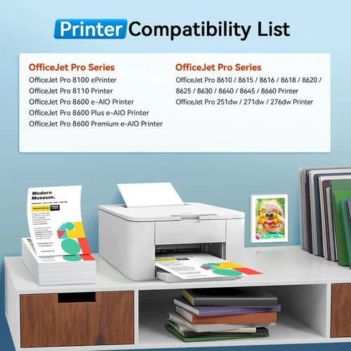Miniatura 2 de Paquete de 4 cartuchos de tinta 950XL 951XL para impresora HP compatibles con cartuchos de tinta HP 950 951, paquete combinado funciona con HP