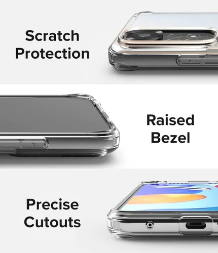 Miniatura 4 de Ringke Fusion - Funda compatible con Redmi Note 11/11S 4G (6.43 pulgadas), parte trasera dura transparente a prueba de golpes, funda protectora