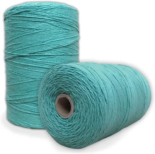 Miniatura 8 de Hilo de urdimbre de telar 100% algodón (verde aguamarina), hilo de urdimbre 8/4 (800 yardas), perfecto para tejer: alfombra, tapiz, alfombra, manta