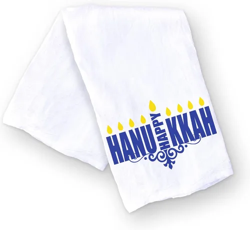 Miniatura 13 de Toalla de cocina divertida mezclada para las fiestas de Navidad y Hanukkah, toalla de cocina judía con árbol de Navidad y menorá, regalo