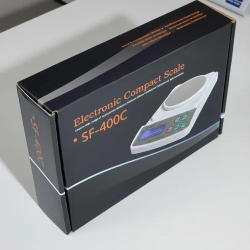 Miniatura 6 de Dispositivo de pesaje de precisión 0.00 oz de la balanza de masa del laboratorio de la escala de Digitaces