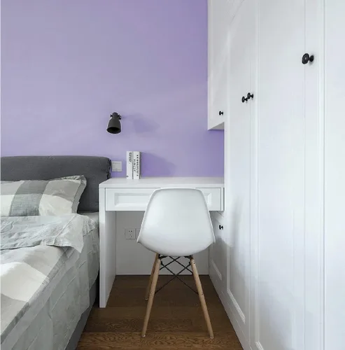 Miniatura 4 de Papel tapiz morado de despegar y pegar de 197" x 17.7" pulgadas, papel tapiz de color sólido, papel de contacto autoadhesivo removible para cubrir