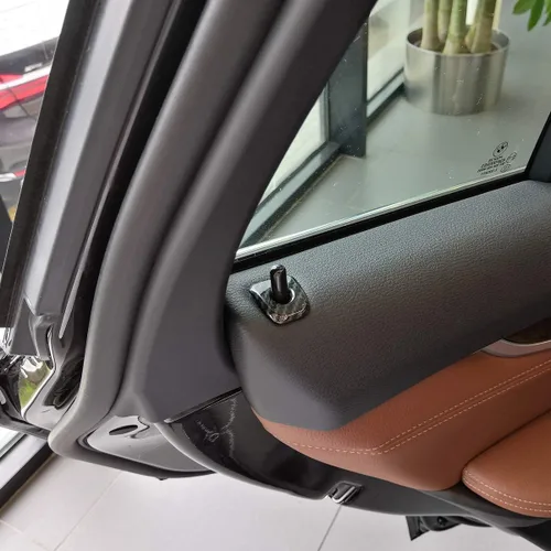 Miniatura 5 de YIWANG Adhesivo de fibra de carbono para puerta de coche, 4 unidades, para BMW X5 F15 2014 2015 2016 2017 2018, para BMW X6 F16 2015 2016 2017 2018