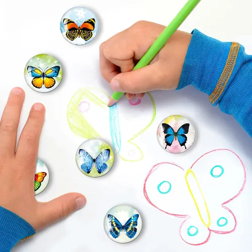 Miniatura 5 de MORCART 30 Piezas Imanes para Refrigerador Imanes para Nevera, Adhesivo Decorativo de Mariposa para Nevera, Imanes para Nevera de Cocina, Casillero