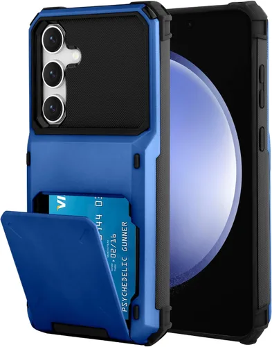 Miniatura 120 de Funda tipo cartera para Samsung Galaxy S22 Ultra con 4 ranuras para tarjetas de crédito a prueba de golpes, funda híbrida de protección reforzada