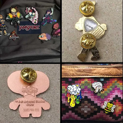 Miniatura 3 de 100 piezas traseras de alfiler, parte trasera de pasador de bloqueo de metal, embrague de latón para broche, corbata, sombrero, insignia, reemplazo