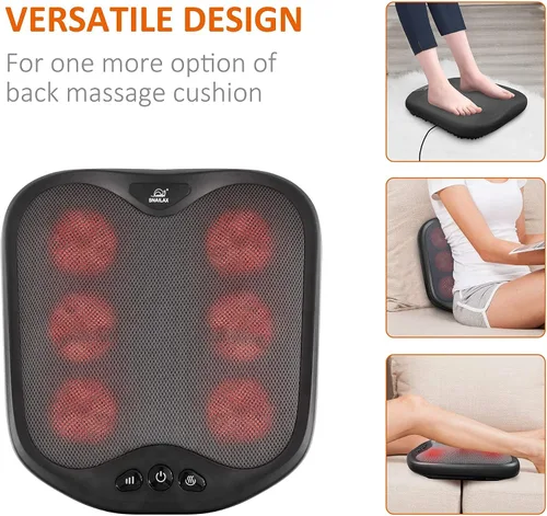 Miniatura 3 de Snailax Masajeador de pies Shiatsu con calor y masajeador de espalda con calor