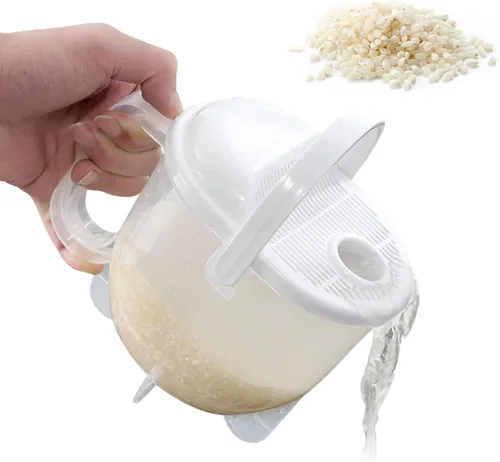Arandela de arroz, Colador de quinua de plástico Limpieza Herramientas de cocina de frutas vegetales, Limpiador de arroz, Filtro de filtro tamiz de
