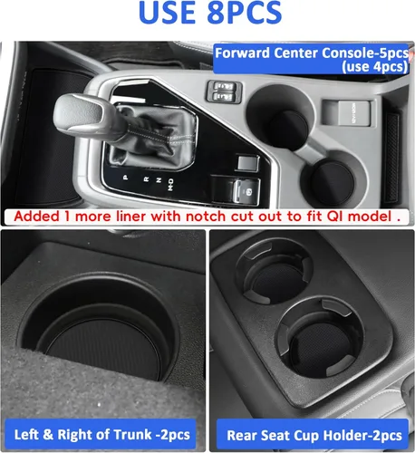 Miniatura 3 de Auovo Insertos para Portavasos Compatibles con Accesorios Subaru Crosstrek 2024 2025 2026 Impreza Accesorios para Auto Almohadillas de Portavasos
