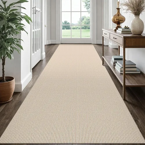 Miniatura 159 de EARTHALL Alfombra de pasillo 3x14 pies, alfombras lavables extra largas para pasillos, tejidas, antideslizante, alfombra trenzada para entrada