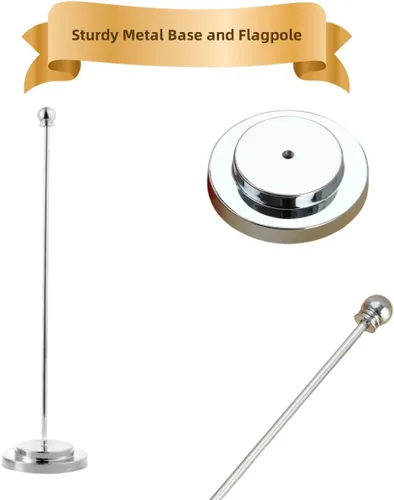 Miniatura 3 de Bandera de mesa de Estados Unidos con base de soporte de acero inoxidable de 11.8 in, banderas de escritorio de Estados Unidos, oficina, hogar, bar