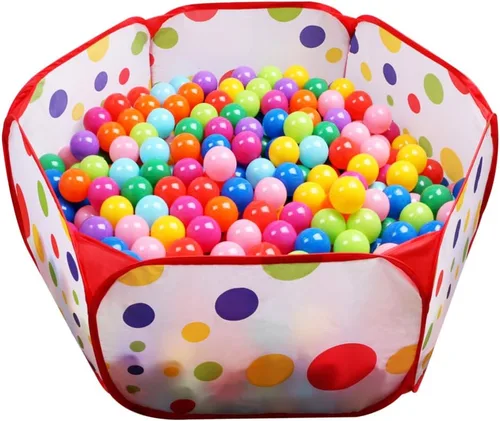 Miniatura 8 de Alberca para bolas EocuSun grande para niños, tienda para bolas para niños y niñas, de interior y exterior, corral de juegos para bebés con bolsa