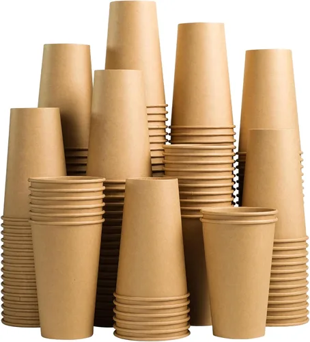 Miniatura 12 de Lamosi Tazas de papel desechables de 5 oz - 300 unidades, tazas de papel kraft para baño y enjuague bucal, tazas de café expreso de 5 onzas