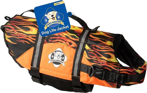 Miniatura 46 de Chaleco salvavidas para perros – Chaleco de natación para perros, ajustable, reflectante, cómodo, varios colores, patrones, chaleco de natación