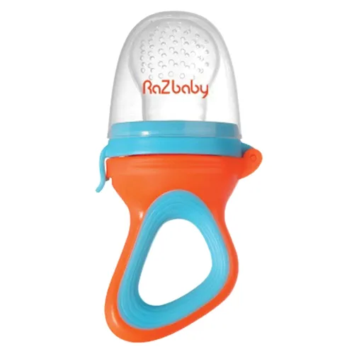 Miniatura 11 de RaZbaby Fruitique - Alimentador de frutas de una pieza para bebé, apertura más grande para rellenar y cabe más fruta fresca/congelada para aliviar