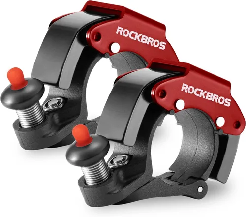 Miniatura 12 de ROCKBROS Campanas de bicicleta Campanas MTB ocultas Campanas de bicicleta para manillares de 22.2mm, más de 100dB, timbre de sonido claro y largo