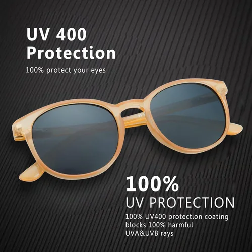 Miniatura 3 de YEIN 3 Pack Sunglasses for Men and Women, UV Protection Outdoor Glasses Vintage Square Full Frame Muse_clear azul+gris claro+champán