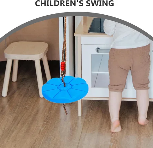 Miniatura 7 de Uonlytech Columpio octogonal de disco de pétalos para silla colgante de plástico al aire libre, fácil de limpiar, columpio de jardín S para todas