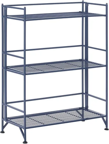 Miniatura 9 de Convenience Concepts Designs2Go - Estante para almacenamiento extra de 2 pisos, metal, plegable, Negro