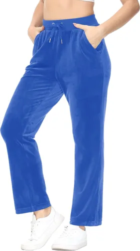 Miniatura 2 de TACVASEN Pantalones deportivos casuales para mujer, pantalones deportivos de terciopelo de vellón para correr, entrenamiento, descanso, pantalones