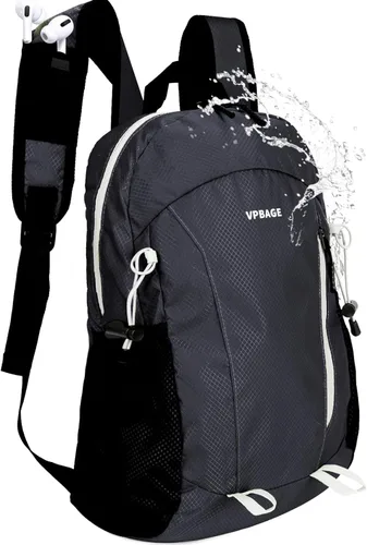 Miniatura 20 de VPBAGE Mochila de Senderismo Resistente al Agua de 15L, Mochila Pequeña de Viaje al Aire Libre, Mochila Ligera de Día con Bucles para Herramientas