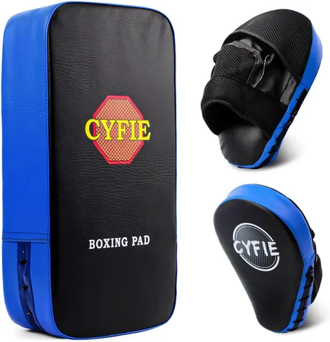 Miniatura 8 de 2-in-1 Boxing Pads Set, Punch Mitts & Kick Pad Combo for Kids & Adults, Adjustable MMA Training Gear for Boxing, Kickboxing, Karate & Taekwondo