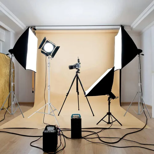 Miniatura 7 de Soporte de luz de trípode de fotografía de acero inoxidable resistente, 9.19 pies/2.8m trípode de iluminación de estudio para speedlight, luz
