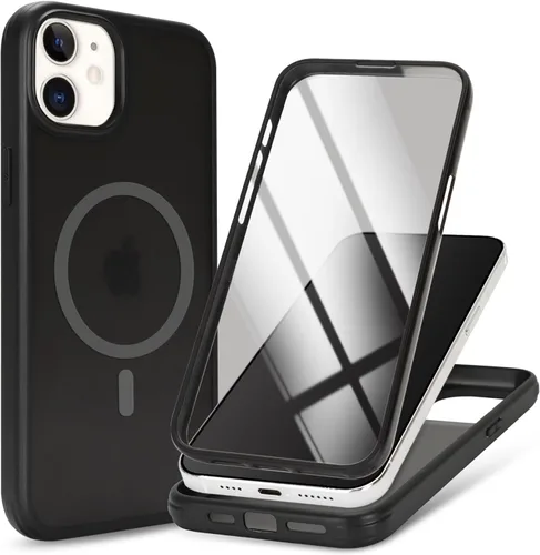 Miniatura 48 de Funda magnética para iPhone 12 mini con protector de pantalla integrado, compatible con MagSafe, para Apple 12 Mini, fundas de cuerpo completo